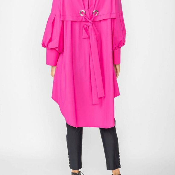 IC Collection Pink Bell Sleeve Zip Jacket | Style 5672J | NWOT | $275 Retail - Picture 7 of 9